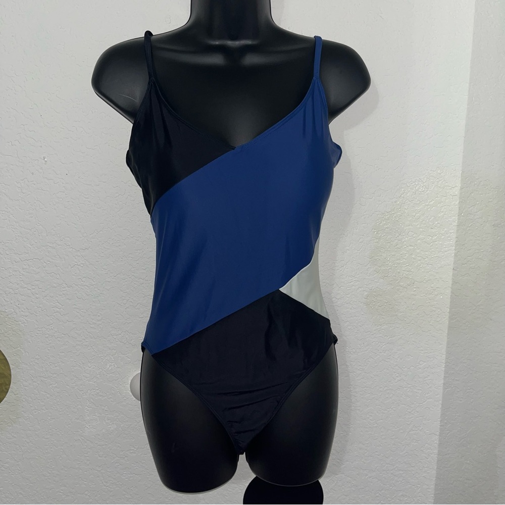 SUMMERSALT-THE MARINA NAVY STRIPE ONE PIECE SWIMSUIT